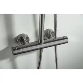 Душевая система Aquatek Европа AQ2343BGM с термостатом, Оружейная сталь