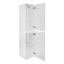 Шкаф-пенал Azario Эстима 35 CS00094557 правый подвесной, Белый глянцевый