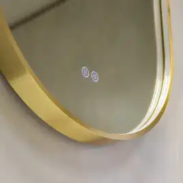 Зеркало с подсветкой AVS AG 50x100 см, антипар, брашированное золото