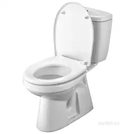 Унитаз-компакт Santek Анимо с вертикальным выпуском, стандарт- 2 реж., дюропласт, микролифт 1WH302136