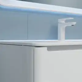 Тумба с раковиной IDDIS Edifice 100, подвесная, Белая, EDI10W1i95K