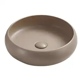 Раковина AVS Мерида 42x42 бежевая матовая