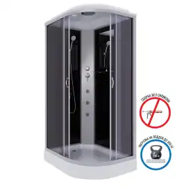 Душевая кабина Niagara Classic 120х80х215 NG-3512-14LG низкий поддон, с гидромассажем, 35121433LG