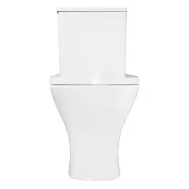 Унитаз напольный Azario Blaise AZ-55-1 безободковый, с бачком и сидением микролифт, Белый глянцевый