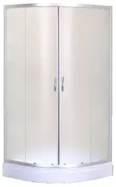 Душевой уголок Loranto 100х100х195, поддон 13 см, профиль сатин, CS-8025S