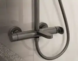 Душевая система  Vincea Rondo VSFS-1R1GM VSFS-1R1GM для ванны с изливом, вороненая сталь