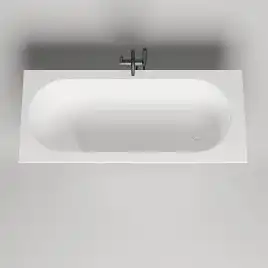 Ванна Salini ORNELLA 170х80 102324M из материала S-Stone, Белая матовая