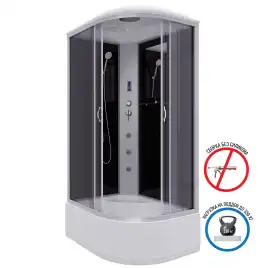 Душевая кабина Niagara Classic 120х80х215 NG-2510-14LF
(NG-3520-14L) высокий поддон, с гидромассажем, 25101434LF