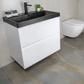 Тумба с раковиной AVS Гармония 80 белая, N821-07-800WG-02-810BM