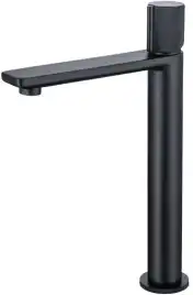 Смеситель для накладной раковины Allen Brau Liberty 5.33002-31, однорычажный, высокий, Черный матовый