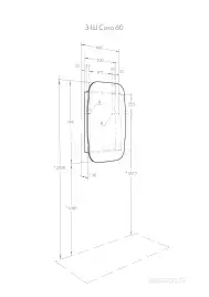 Зеркало-шкаф Aquaton Сохо 60 1A258302AJA0L  левый цвет, графит