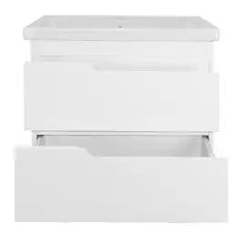 Тумба с раковиной Azario KANTRI 70/2 CS00097251, подвесная с раковиной Фостер 70, белая