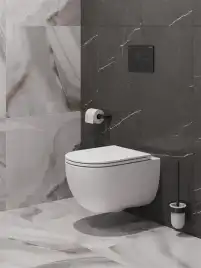 Унитаз подвесной BelBagno ETNA BB008CH-TOR/SC безободковый с сиденьем и смывом TORNADO