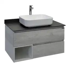 Тумба с умывальником Comforty Прага 90 Дуб белый, 00-00014424