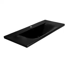 Тумба с раковиной AVS Гармония 100 черная матовая, N821-07-1000BM-01-1010BM