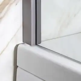 Шторка на ванну AVS Асти Дуо 100 см левая профиль оружейная сталь, прозрачное стекло, 803-0016-150-5545L-WS-T