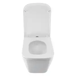 Подвесной унитаз Azario PRO PRO-002 UQ3 безободковый, смыв Торнадо, в комплекте с сидением микролифт, Белый глянцевый