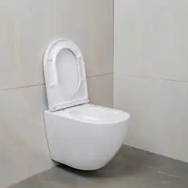 Унитаз подвесной AVS Метрополь 801-0044-P-T2-GW безободковый, со смывом Торнадо, белый