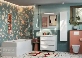 Комплект унитаза с инсталляцией Roca The Gap Round 893105000 подвесная чаша Rimless + инсталляция + сиденье дюропласт, без панели смыва