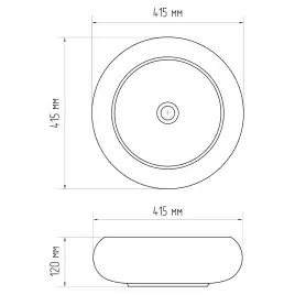 Раковина AVS Мерида 42x42 изумрудная матовая