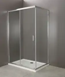 Душевой уголок BelBagno UNO-AH-1-120/100-C-Cr профиль Хром стекло Прозрачное