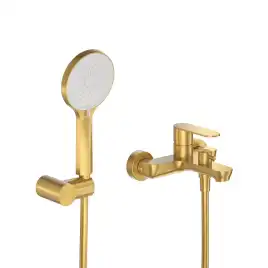 Смеситель для ванны и душа Cezares STYLUS-VD-BORO, Брашированное золото