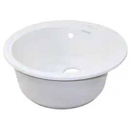 Кухонная мойка AZARIO Solo 505x505x190 искусственный мрамор, цвет белый крап: CS00105233