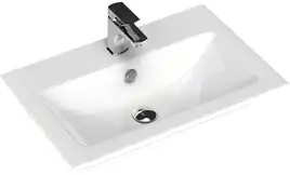 Тумба под раковину Aquanet Практика 60 белый глянец, 347963