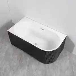 Акриловая ванна Azario LAGO BLANCO BLACK 170х75 AZ-6724-1CLB 17075, асимметричная, левая