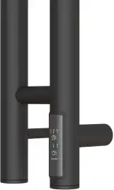 Полотенцесушитель электрический Aquanet Arco 110х8 черный матовый