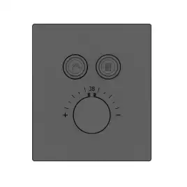 Смеситель для душа Vincea VSCV-321TGM встраиваемый  двухфункциональный, термостатический, вороненая сталь