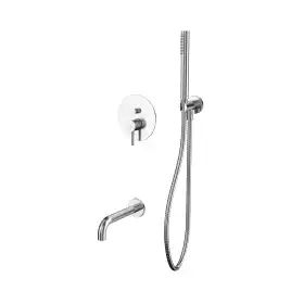 Душевая система для ванны WHITECROSS Y brushed nickel YSET06NIB, скрытого монтажа, Никель брашированный