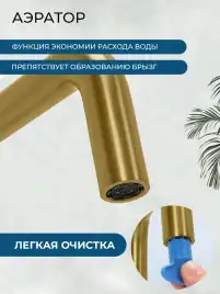 Смесители для кухни AVS 811-190-BG, брашированное золото