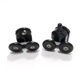 Душевой уголок ABBER Schwarzer Diamant 150х75 см, AG30150BH-S75B-S75B, профиль черный, стекло прозрачное