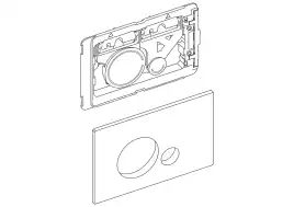 Кнопка смыва BelBagno SFERA BB015-SR-CHROME, цвет-хром глянцевый