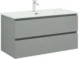 Тумба под раковину Aquanet Вега 2.0 100 мисти грин, подвесная, 337957