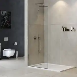 Душевая перегородка универсальная CEZARES LIBERTA-L-1-TB-70-C-Cr стекло Прозрачное, профиль Хром