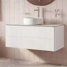 Тумбасо столешницей IDDIS Aiger 120, подвесная, Белая, AIG12W1i95K