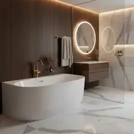 Акриловая ванна Azario STANFORD 170х85 AZ-6727 17085, Пристенная