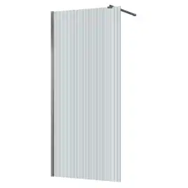 Душевая перегородка Azario 100 AZ-251-100-MGR-CRF, профиль графит матовый, стекло Рифленое