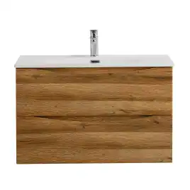 Тумба под раковину BelBagno MARINO-CER-N-800-2C-SO-RR-P подвесная Rovere Rustico