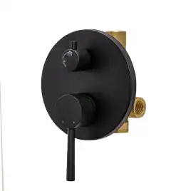 Встраиваемая душевая система AVS SLIMMER 811-121-MB, черный матовый