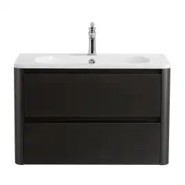 Тумба под раковину Cezares RELAX 80 см, RELAX-800-2C-SO-GM , Оружейная сталь