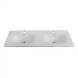 Керамическая раковина с двумя чашами BelBagno BB-8099-120-2