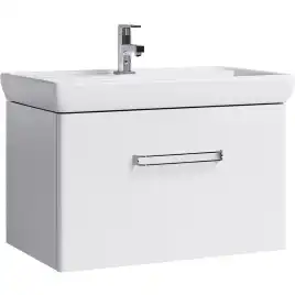 Тумба с раковиной подвесная Aqwella Neo 80 см, NEO01081, цвет Белый