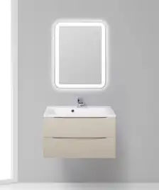 Тумба под раковину BelBagno MARINO-800-2C-SO-CO-P подвесная Crema Opaco