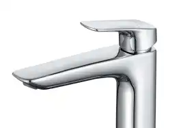 Смеситель для накладной раковины Aquatek Вега AQ1005CR, однорычажный, высокий, Хром