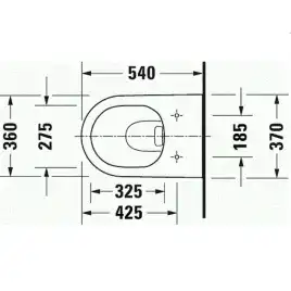 Унитаз подвесной Duravit D-Neo с сиденьем Микролифт, 2577090000