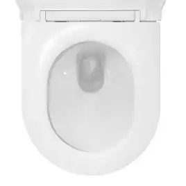 Унитаз подвесной Azario UNO AZ-2380 подвесной, безободковый, с сиденьем микролифт, Белый глянцевый