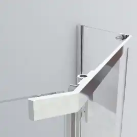 Душевой уголок Vincea Stresa 90х90 VSP-1S900CLGM, дверь распашная, профиль вороненая сталь, стекло прозрачное